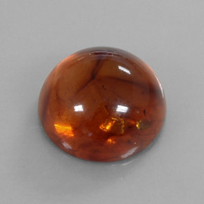 Âmbar laranja natural 6,20ct, transparente, transparente/translúcido