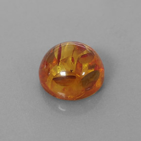 Âmbar laranja natural 1,79ct, transparente, transparente/translúcido