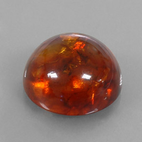 Âmbar laranja natural 6,10ct, transparente, transparente/translúcido