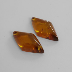 Pedras preciosas de âmbar laranja natural de  ct, transparente, transparente/translúcido