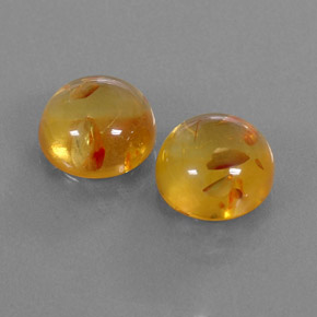 Pedras preciosas de âmbar laranja natural de  ct, transparente, transparente/translúcido