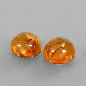 Pedras preciosas de âmbar laranja natural de  ct, transparente, transparente/translúcido