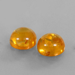 Pedras preciosas de âmbar laranja natural de  ct, transparente, transparente/translúcido