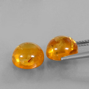Pedras preciosas de âmbar laranja natural de  ct, transparente, transparente/translúcido