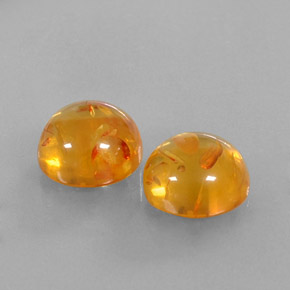 Pedras preciosas de âmbar laranja natural de  ct, transparente, transparente/translúcido