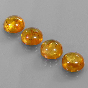 Pedras preciosas de âmbar laranja natural de  ct, transparente, transparente/translúcido