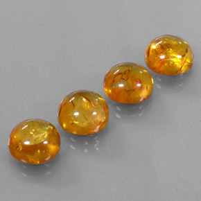 Pedras preciosas de âmbar laranja natural de  ct, transparente, transparente/translúcido