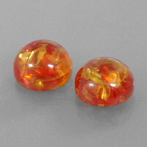 Pedras preciosas de âmbar laranja natural de  ct, transparente, transparente/translúcido