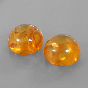 Pedras preciosas de âmbar laranja natural de  ct, transparente, transparente/translúcido