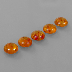 Pedras preciosas de âmbar laranja natural de  ct, transparente, transparente/translúcido