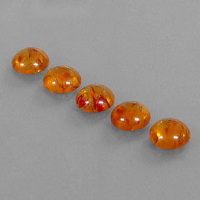Pedras preciosas de âmbar laranja natural de  ct, transparente, transparente/translúcido