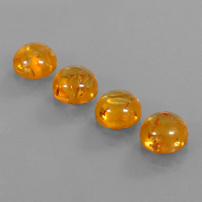 Pedras preciosas de âmbar laranja natural de  ct, transparente, transparente/translúcido