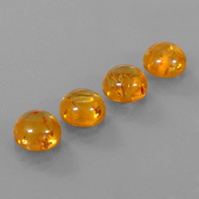 Pedras preciosas de âmbar laranja natural de  ct, transparente, transparente/translúcido