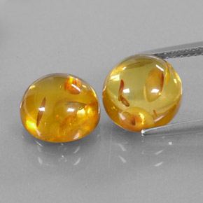 Pedras preciosas de âmbar laranja natural de  ct, transparente, transparente/translúcido