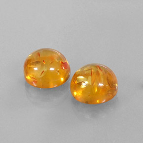 Pedras preciosas de âmbar laranja natural de  ct, transparente, transparente/translúcido