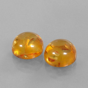 Pedras preciosas de âmbar laranja natural de  ct, transparente, transparente/translúcido
