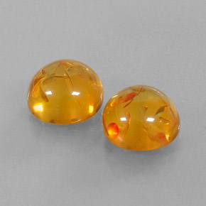 Pedras preciosas de âmbar laranja natural de  ct, transparente, transparente/translúcido