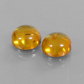 Pedras preciosas de âmbar laranja natural de  ct, transparente, transparente/translúcido