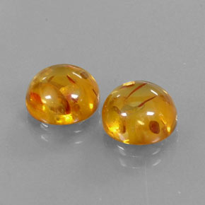 Pedras preciosas de âmbar laranja natural de  ct, transparente, transparente/translúcido