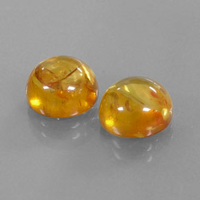 Pedras preciosas de âmbar laranja natural de  ct, transparente, transparente/translúcido