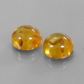 Pedras preciosas de âmbar laranja natural de  ct, transparente, transparente/translúcido