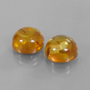 Pedras preciosas de âmbar laranja natural de  ct, transparente, transparente/translúcido