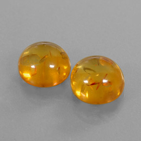 Pedras preciosas de âmbar laranja natural de  ct, transparente, transparente/translúcido