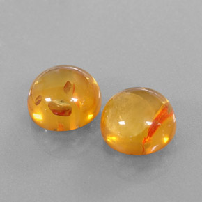 Pedras preciosas de âmbar laranja natural de  ct, transparente, transparente/translúcido
