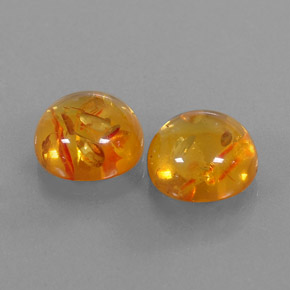 Pedras preciosas de âmbar laranja natural de  ct, transparente, transparente/translúcido