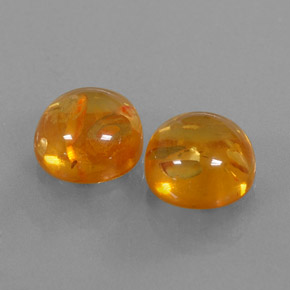 Pedras preciosas de âmbar laranja natural de  ct, transparente, transparente/translúcido