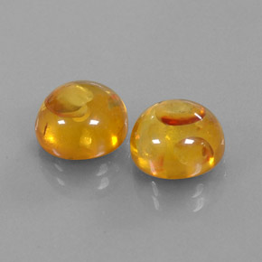 Pedras preciosas de âmbar laranja natural de  ct, transparente, transparente/translúcido