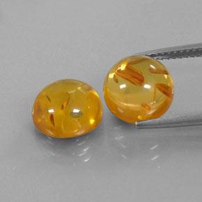 Pedras preciosas de âmbar laranja natural de  ct, transparente, transparente/translúcido