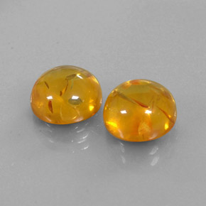 Pedras preciosas de âmbar laranja natural de  ct, transparente, transparente/translúcido