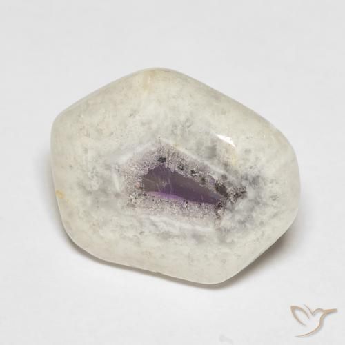 Fatia de geodo de ametista Multicolorido Natural 9.18ct, Chique, Transparente