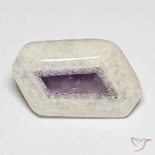 23.79ct Natural Multicolorido Fatia de geodo de ametista, Chique, Transparente