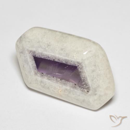 Fatia de geodo de ametista Multicolorido Natural 23.79ct, Chique, Transparente