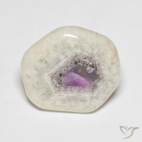 5.54ct Natural Multicolorido Fatia de geodo de ametista, Chique, Transparente