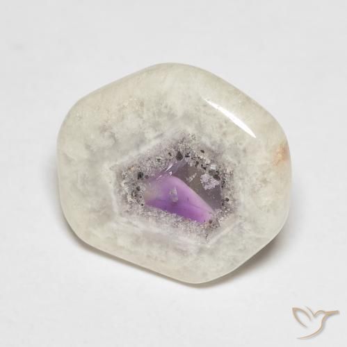 Fatia de geodo de ametista Multicolorido Natural 5.54ct, Chique, Transparente
