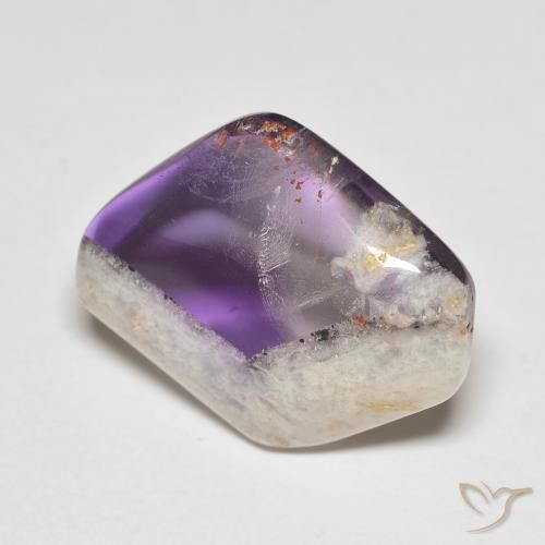 16.04ct Natural Multicolorido Fatia de geodo de ametista, Chique, Transparente