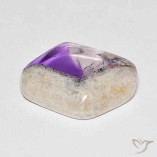 Fatia de geodo de ametista Multicolorido Natural 16.04ct, Chique, Transparente