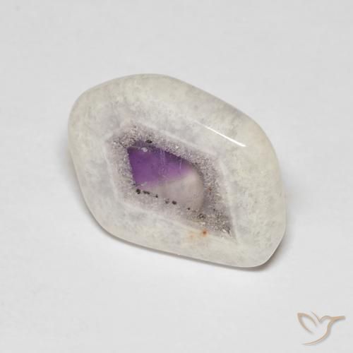 6.98ct Natural Multicolorido Fatia de geodo de ametista, Chique, Transparente