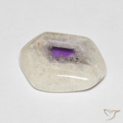 6.52ct Natural Multicolorido Fatia de geodo de ametista, Chique, Transparente