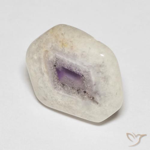 Fatia de geodo de ametista Multicolorido Natural 6.52ct, Chique, Transparente