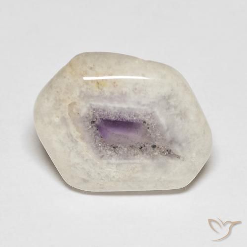 Fatia de geodo de ametista Multicolorido Natural 6.52ct, Chique, Transparente