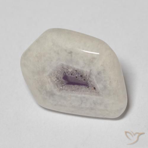 Fatia de geodo de ametista Multicolorido Natural 6.34ct, Chique, Transparente