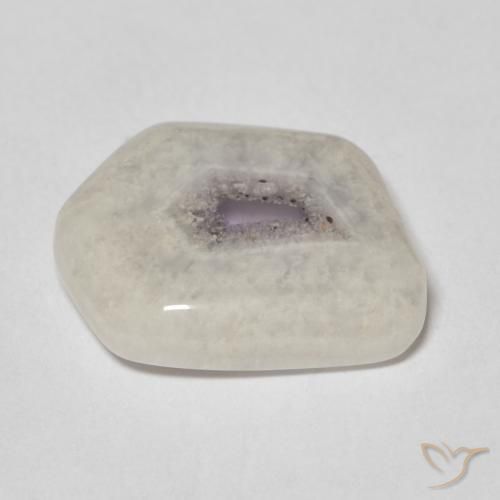 Fatia de geodo de ametista Multicolorido Natural 6.34ct, Chique, Transparente