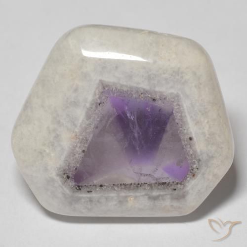 Fatia de geodo de ametista Multicolorido Natural 24.02ct, Chique, Transparente