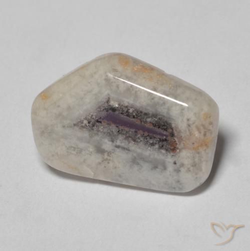 Fatia de geodo de ametista Multicolorido Natural 6.15ct, Chique, Transparente
