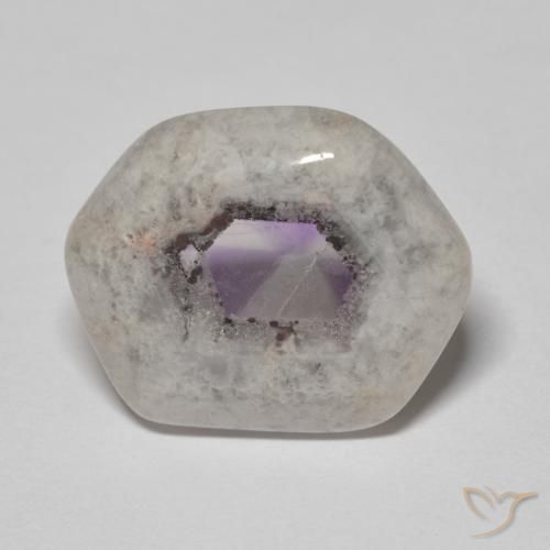 11.44ct Natural Multicolorido Fatia de geodo de ametista, Chique, Transparente