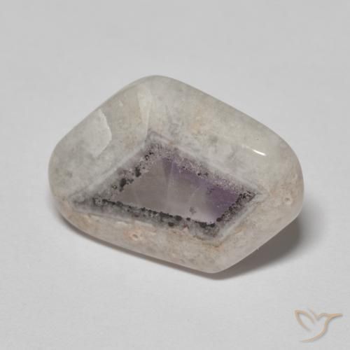 7.57ct Natural Multicolorido Fatia de geodo de ametista, Chique, Transparente